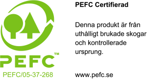 Cederpanel PEFC-certifierad